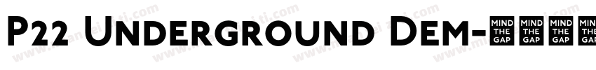 P22 Underground Dem字体转换